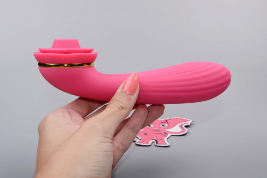 Засмукващ вибратор Adore Lilien II (15 см)