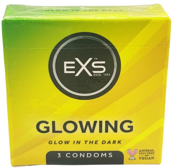 EXS Glow in the Dark - светещи презервативи (100 бр.)