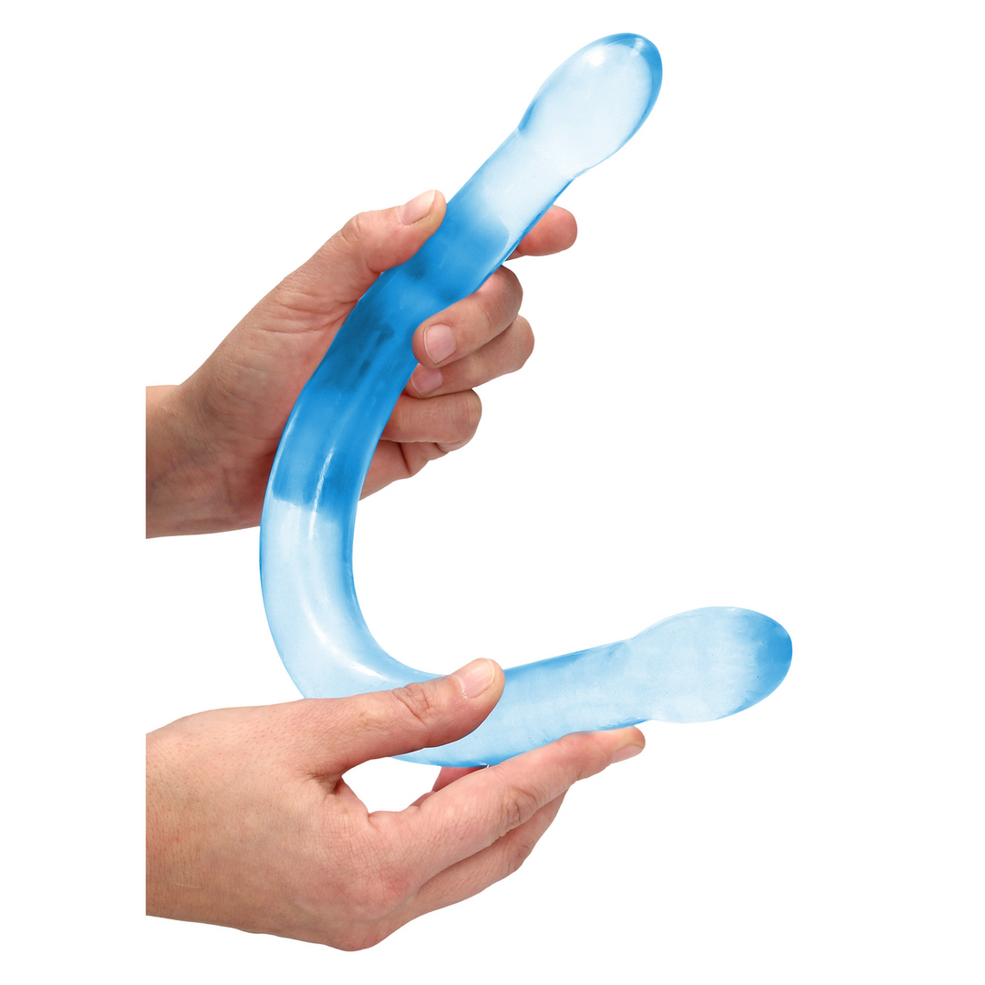 Двулицев вибратор Flexi Duo gel (42 см)
