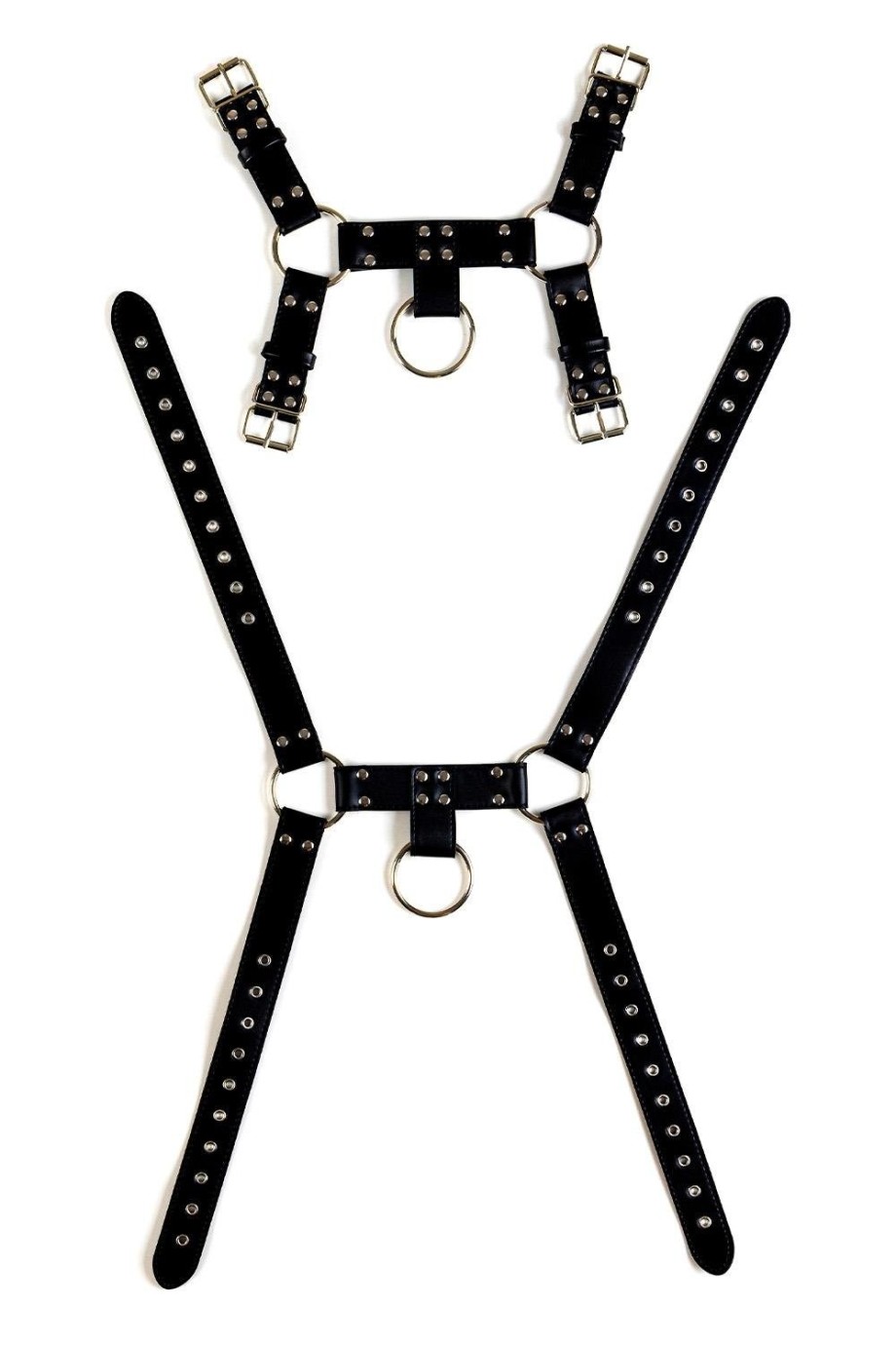 Мъжки bondage body в стил harness мод. 2 черен