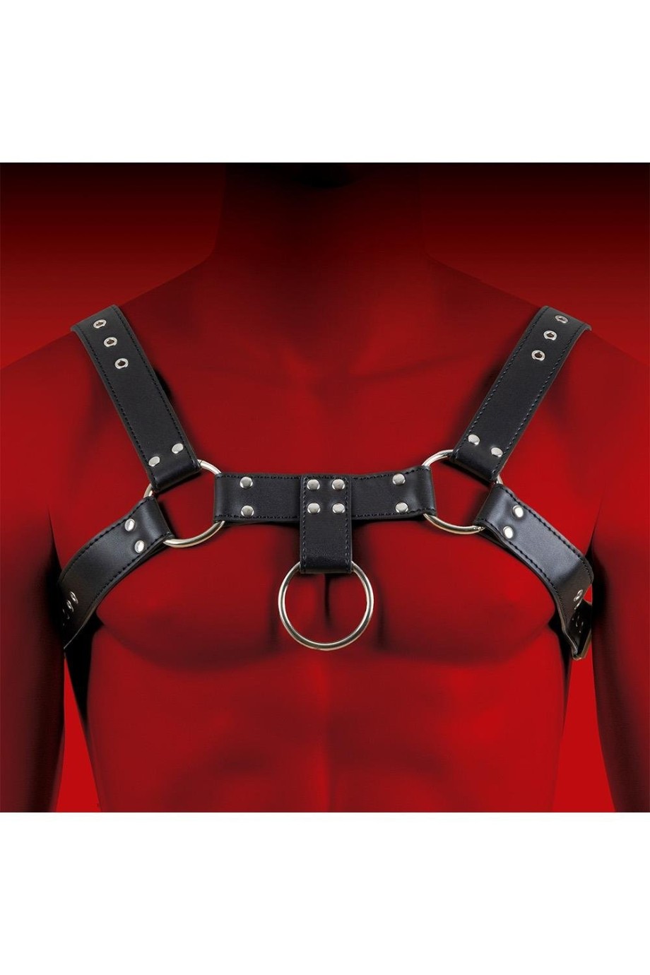 Мъжки bondage body в стил harness мод. 2 черен