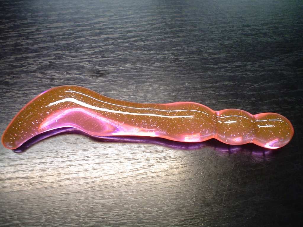 Дилдо твърд кристал 20*2,5 cm