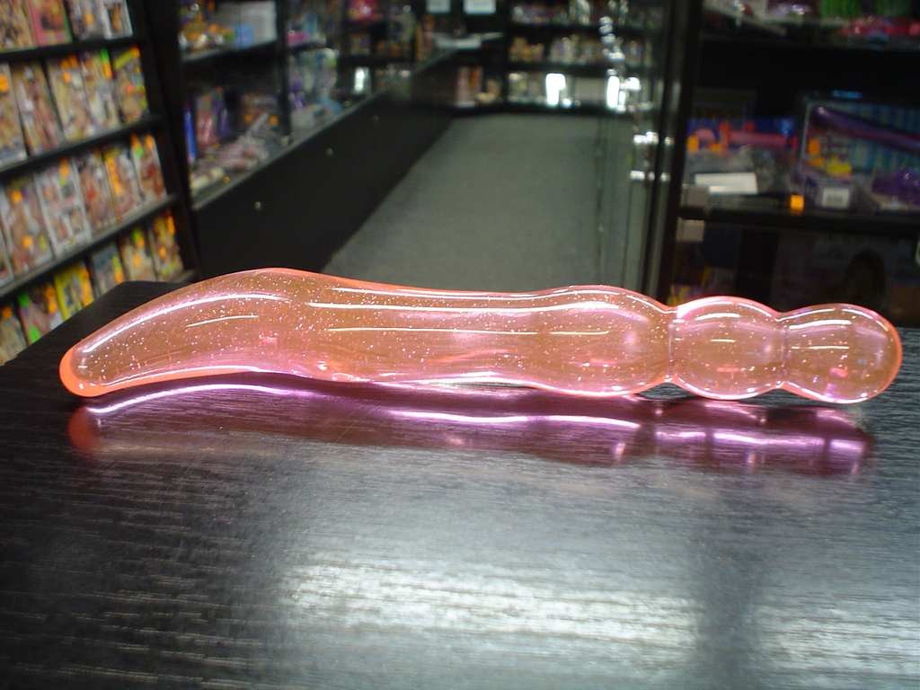 Дилдо твърд кристал 20*2,5 cm