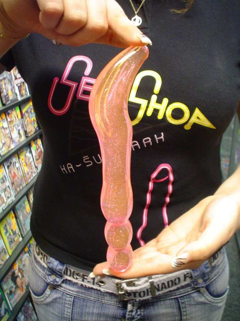 Дилдо твърд кристал 20*2,5 cm