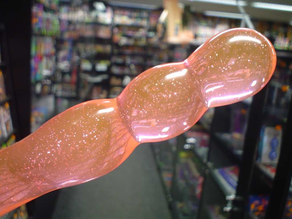 Дилдо твърд кристал 20*2,5 cm