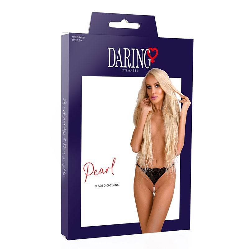 Daring Intimates Pearl beaded g-string