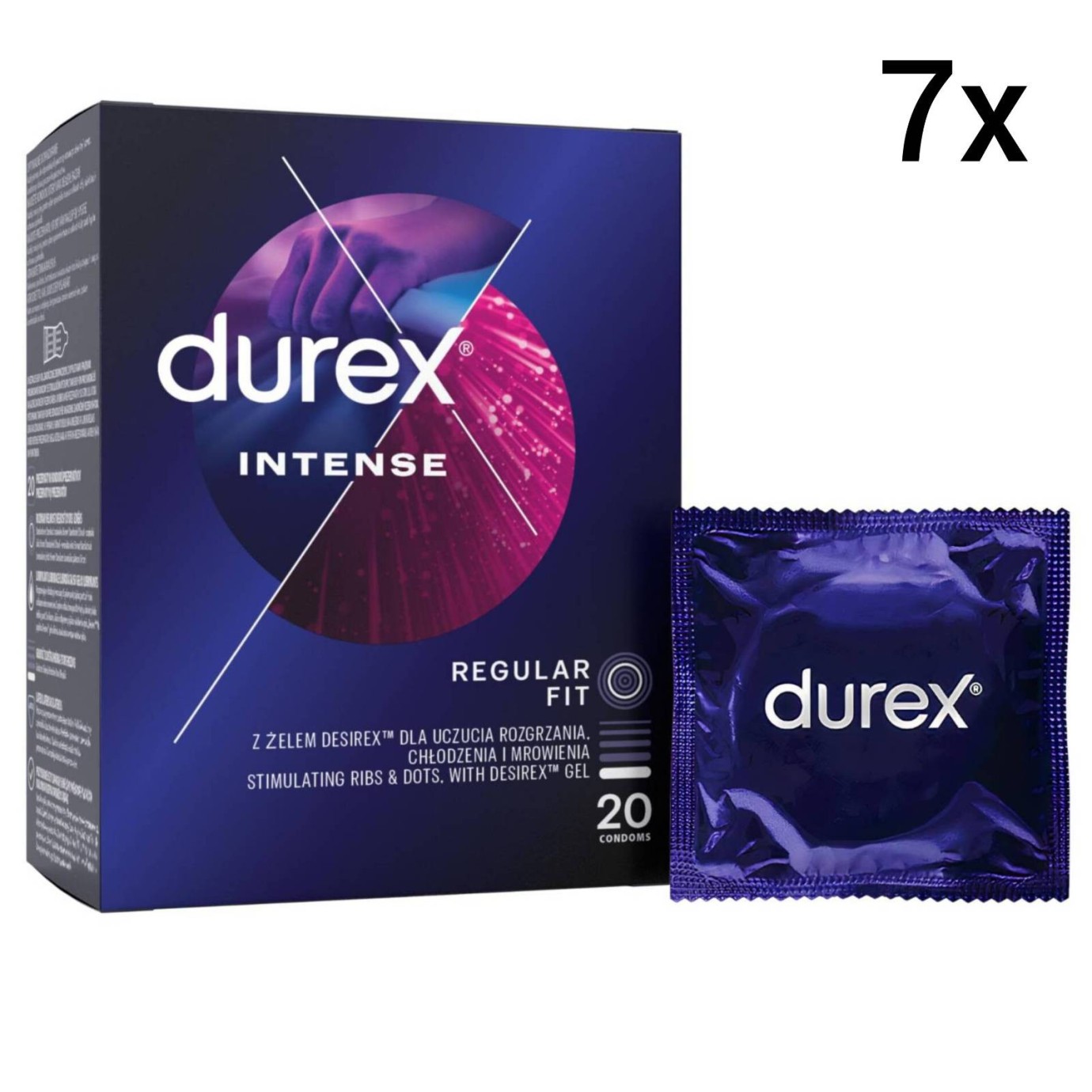 Durex Intense Orgasmic - презервативи с мидички (10 бр.)