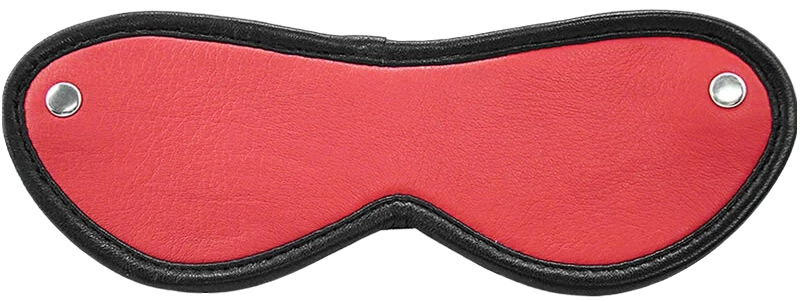ROUGE Leather Blindfold Eye Mask Red