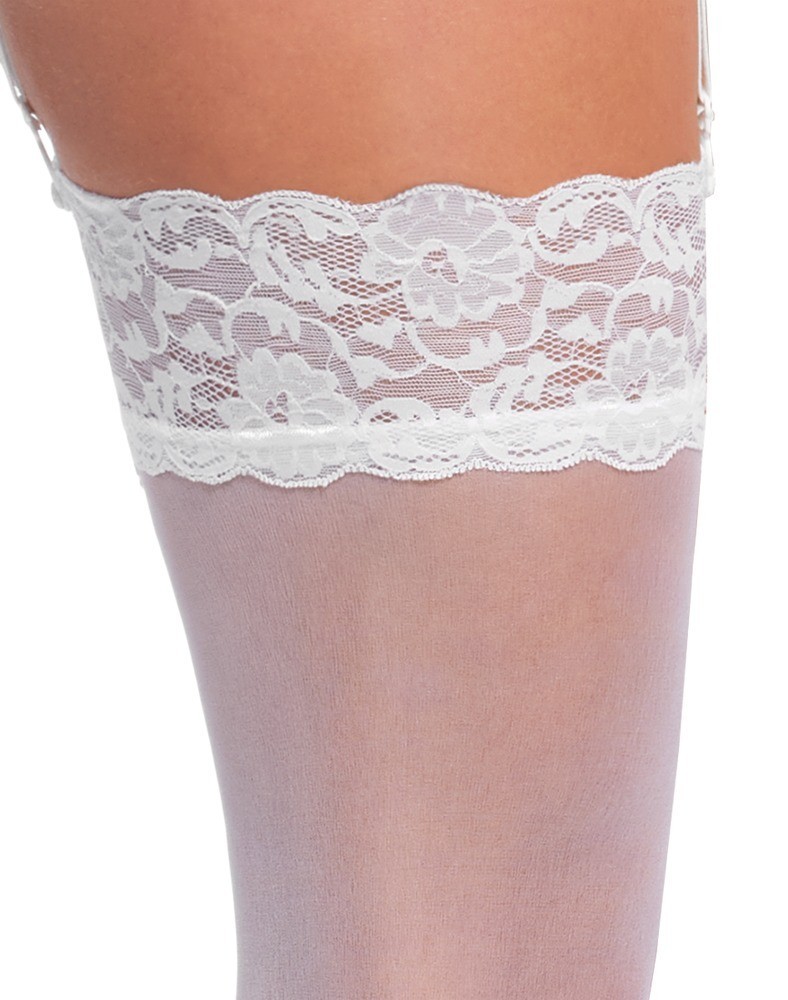 Cottelli LEGWEAR Stockings white S
