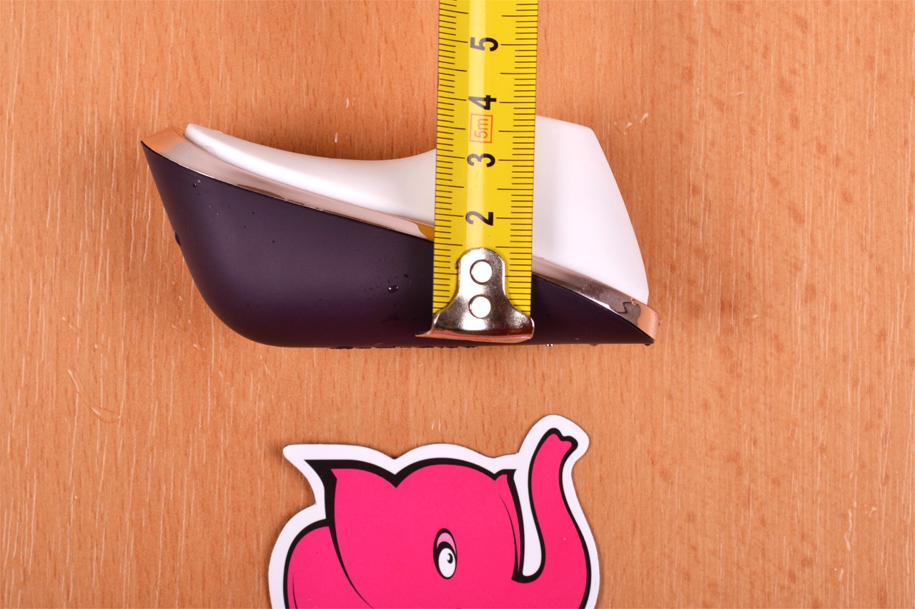 Satisfyer Pro Traveler, диаметър на средната част отстрани