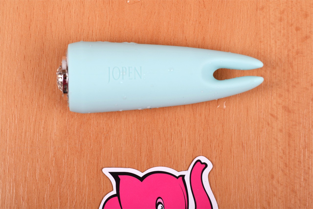 Тюркоазен диамантен масажен вибратор с уши