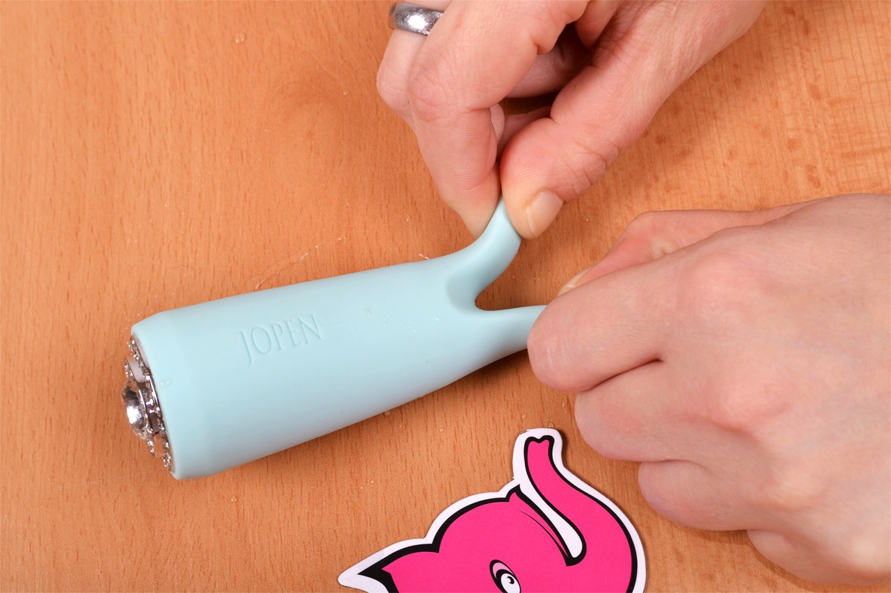 Тюркоазен диамантен масажен вибратор с уши - гъвкавост на ушите