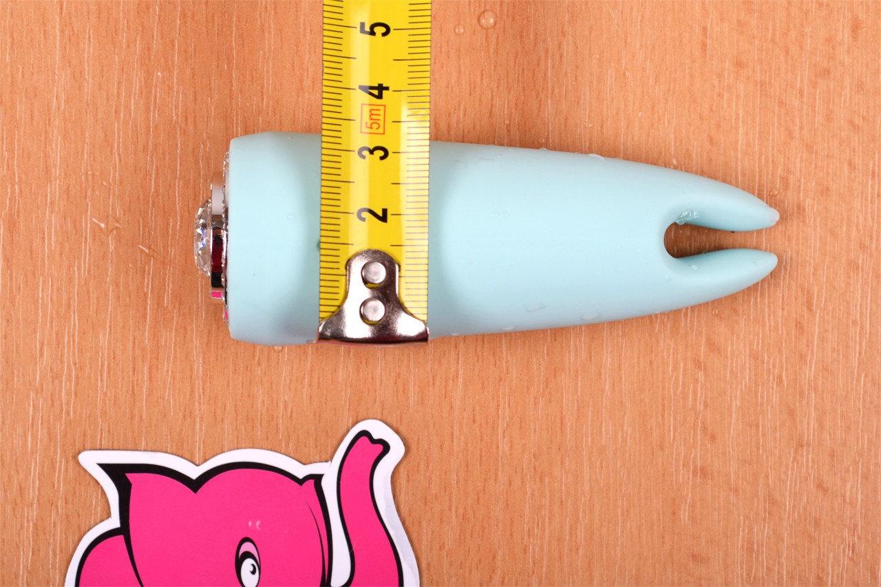 Тюркоазен диамантен масажен вибратор - най-широк диаметър