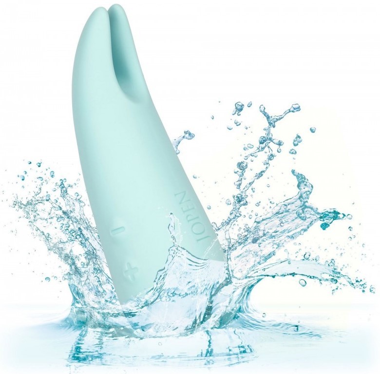 Тюркоазен диамантен масажен вибратор с уши