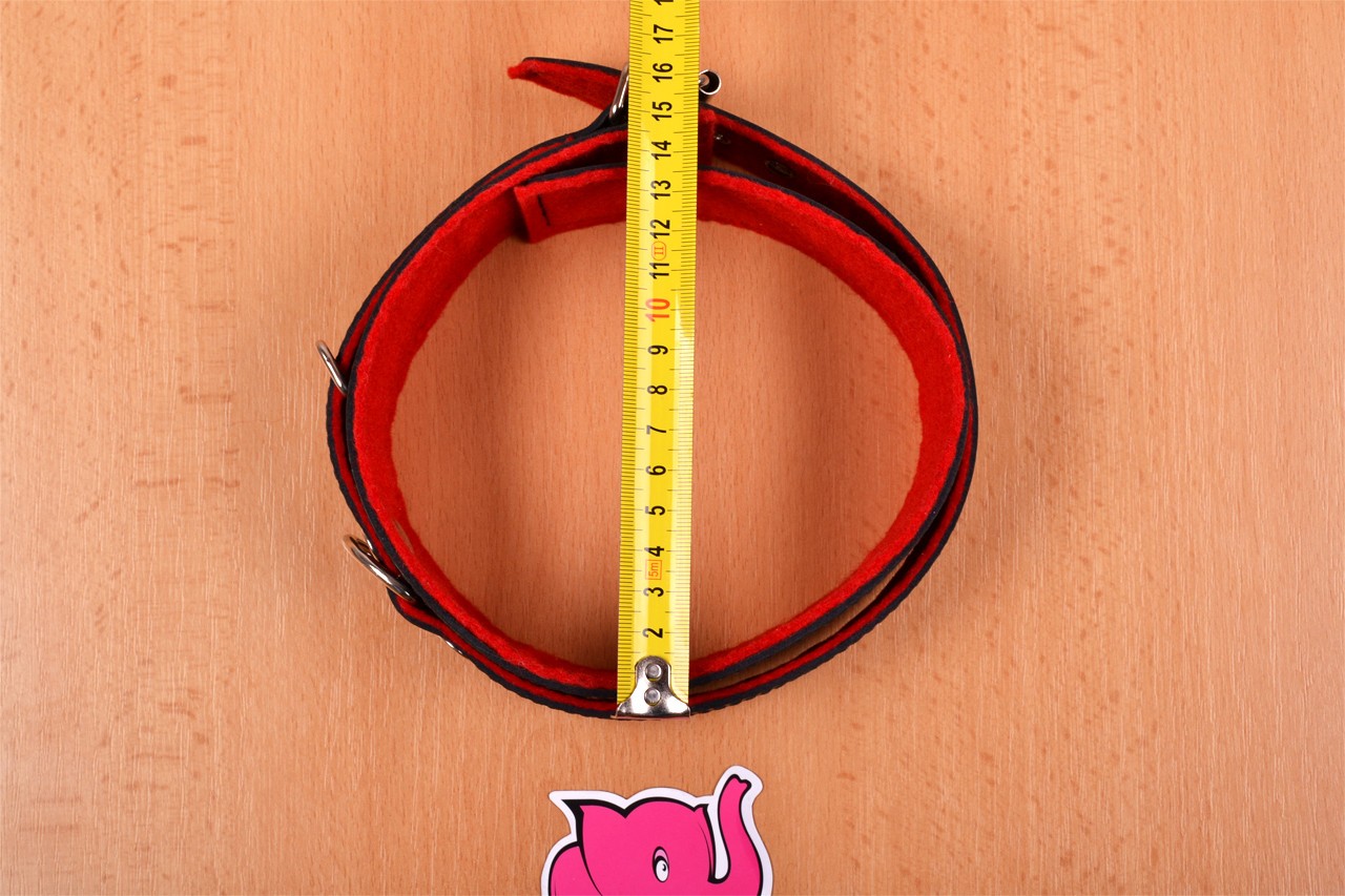 Кожена яка за врата - измерваме най-големия възможен диаметър