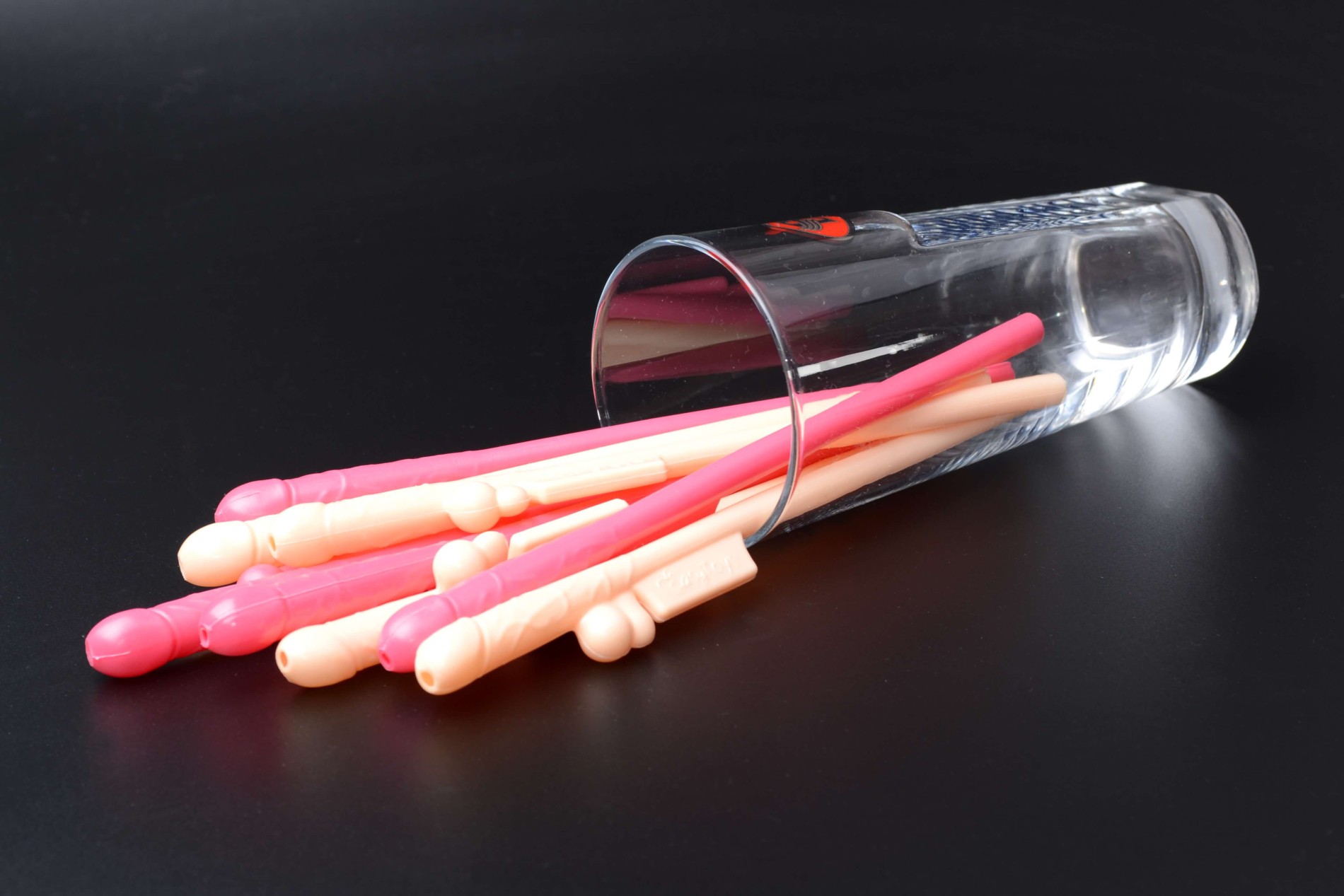 Смешни сламки Little Dick, в стъкло