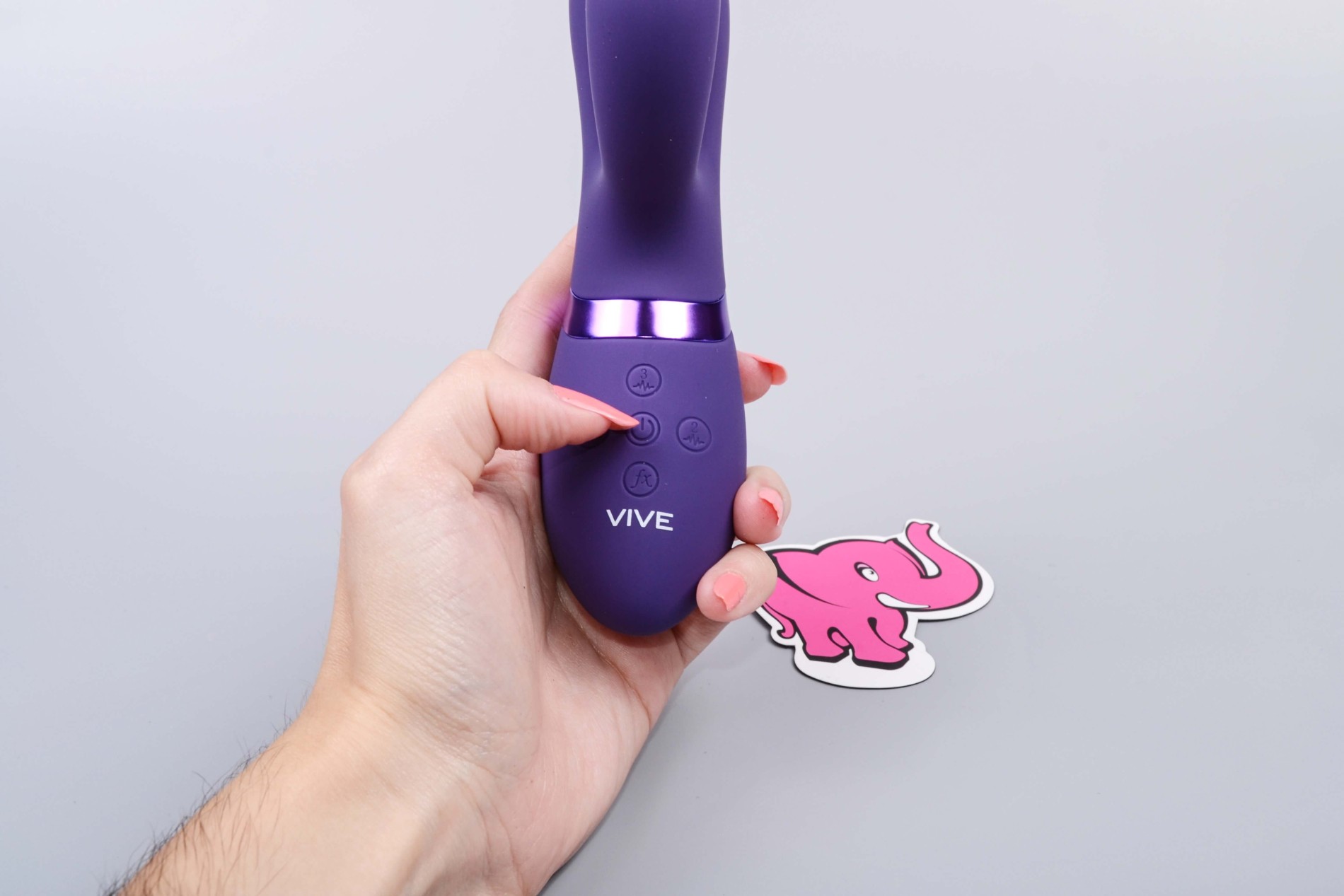 Ротационен вибратор Viver Bunny, контрол