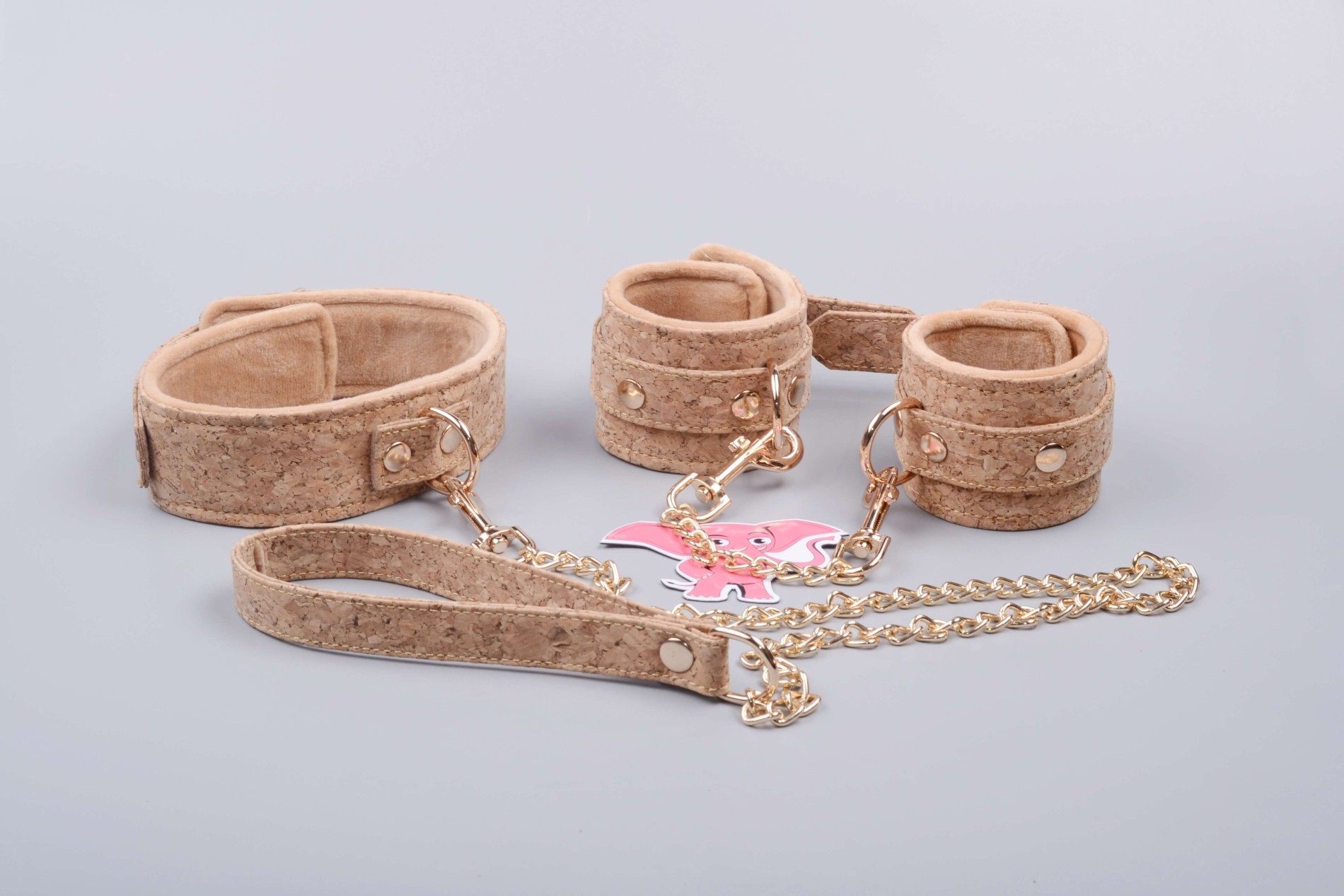 Коркови белезници Веган Фетиш, яка