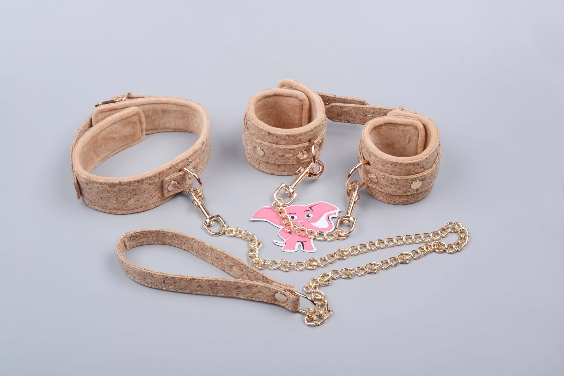 Коркови белезници Веган Фетиш, яка