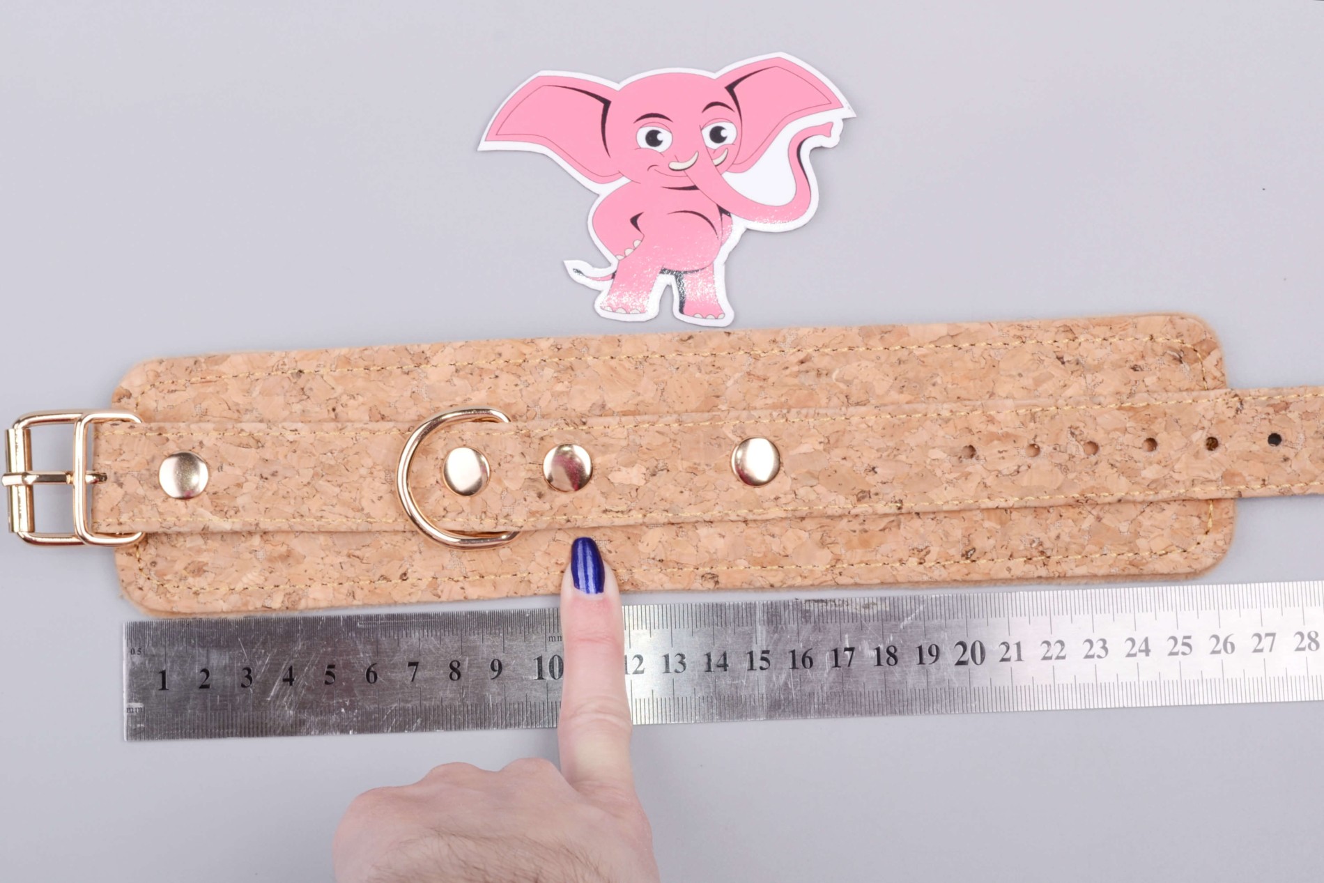 Коркови белезници Vegan Fetish, размери