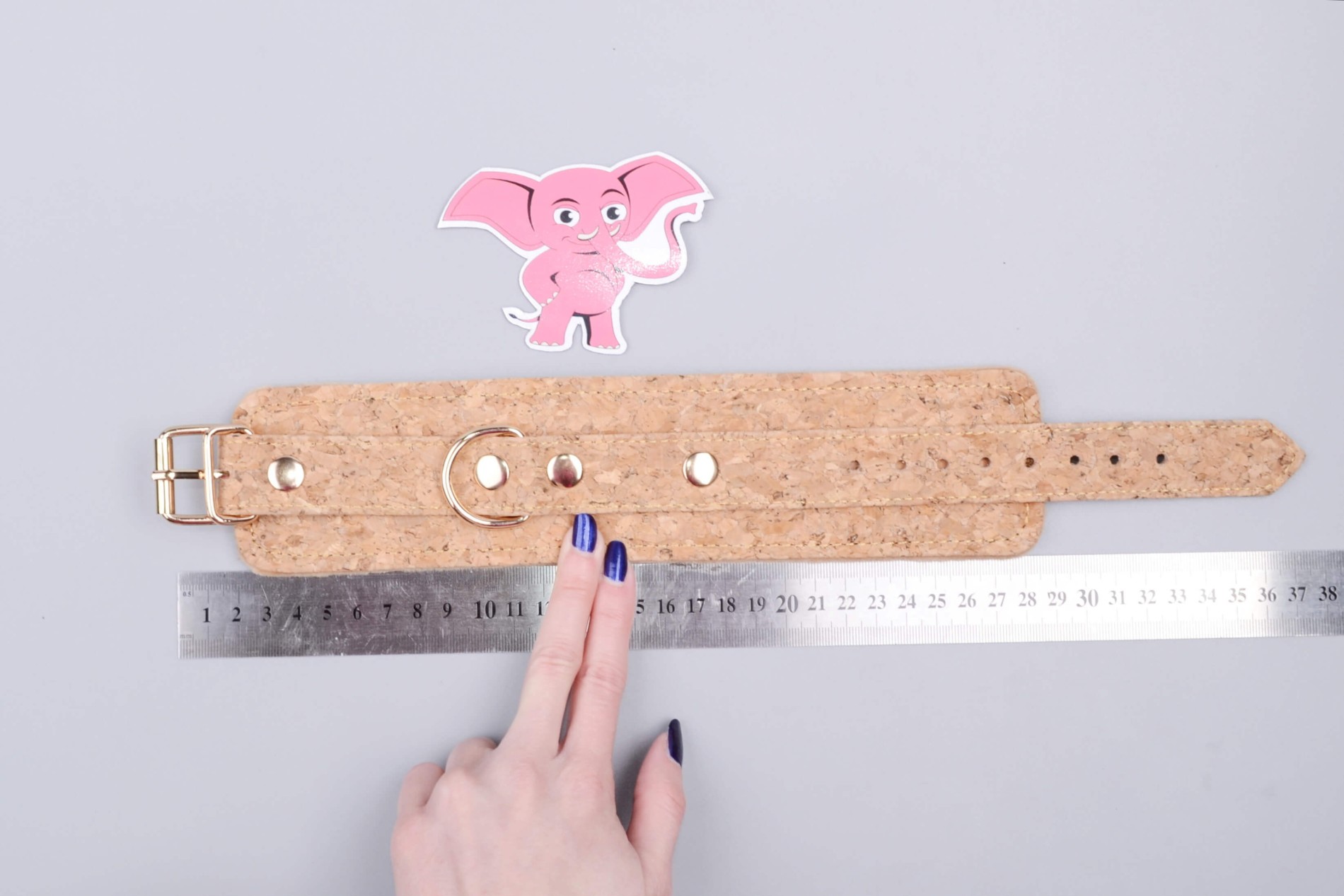 Коркови белезници Vegan Fetish, размери