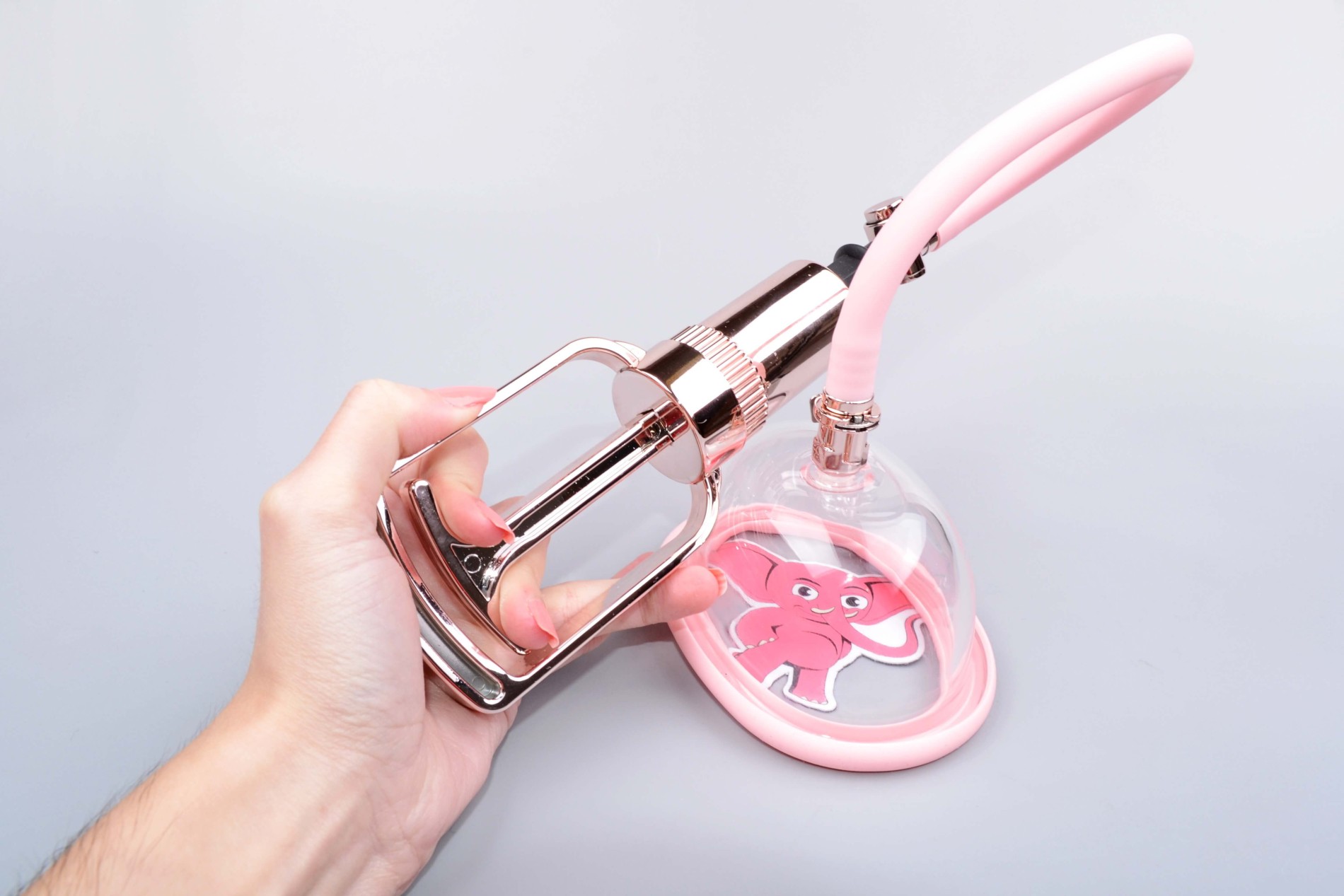 Вакуумна помпа за вагина с розово злато