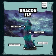 MYTHICAL MATES - Dragonfly Dildo Лилаво & Зелено