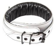 Бял кожен нашийник Sexy Elephant – Aria Collar