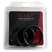 Stainless Steel Erection Rings Rouge (3 pcs)
