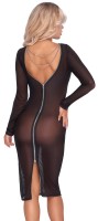 Transparent knee-length dress with long sleeves Cottelli PARTY