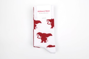 Merch - игриви чорапи със слончета Pink Elephant (3 бр.)