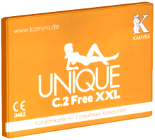 Kamyra Single: Unique C.2 Free XXL, 3 latex free condoms