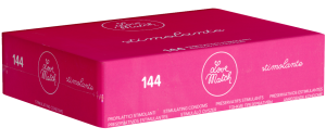 Love Match Bulk-Pack: Stimolante, 144 stimulating condoms