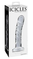 Icicles № 62 Прозрачно стъклено дилдо