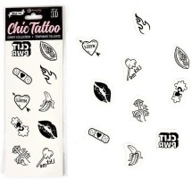 Chic Tattoo SET of 10 TEMPORARY TATTOOS - CANDY COLLECTION