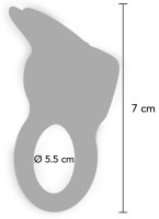 Вибриращ пръстен за ерекция Silicone Rabbit