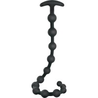 Black Velvets lanț anal cu bile din silicon