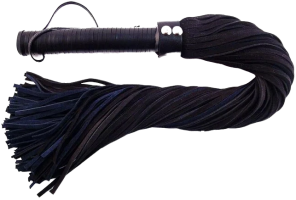ROUGE Long Suede Flogger Leather Handle