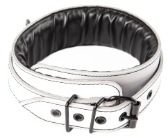 Бял кожен нашийник Sexy Elephant – Aria Collar
