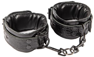 Кожени маншети за глезените Sexy Elephant – Noir Croc Ankle