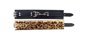 ROUGE Leather Fur Ankle Cuffs