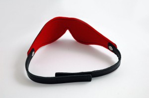 Кожена маска за очи BlackRed