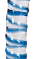 Стъклен дилдо за изкуства Clair Bleu (17 cm)