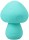 Силиконов вибратор Mushroom Vibe, тюркоазен